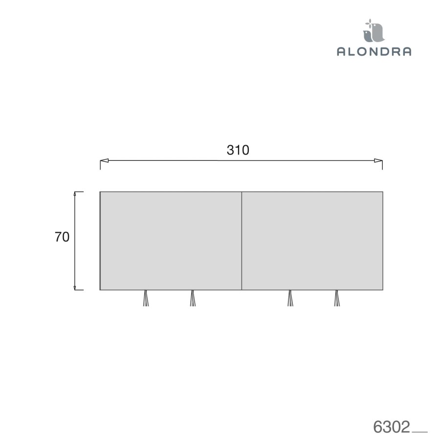 Montessori Alondra | Textile Canopy For Montessori Auna Cot · 6302 121 Alba Blu