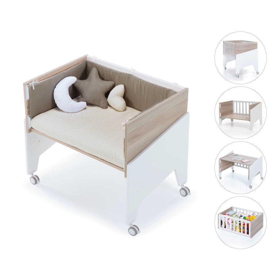 Kinderbetten Alondra | Wooden Co-Sleeping Crib 50X80 Equo Life · C17-M9477