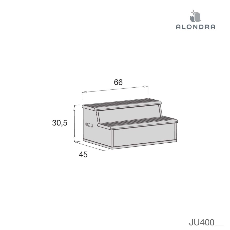 Verwandelbare Betten Alondra | Stairs - Toy Box (Gloss Or E Finish) · Ju400