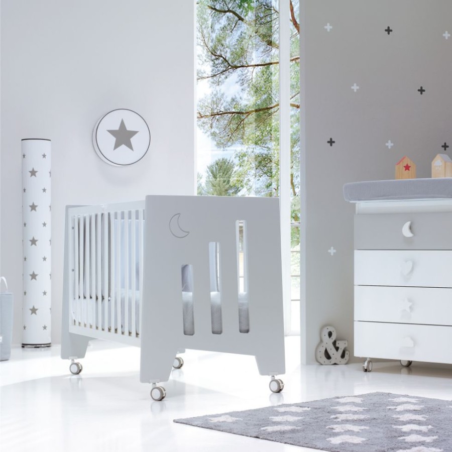 Kinderbetten Fur Kinder Alondra | Cot And Desk 60X120Cm 5 Stages Omni Grey · C181-M7778