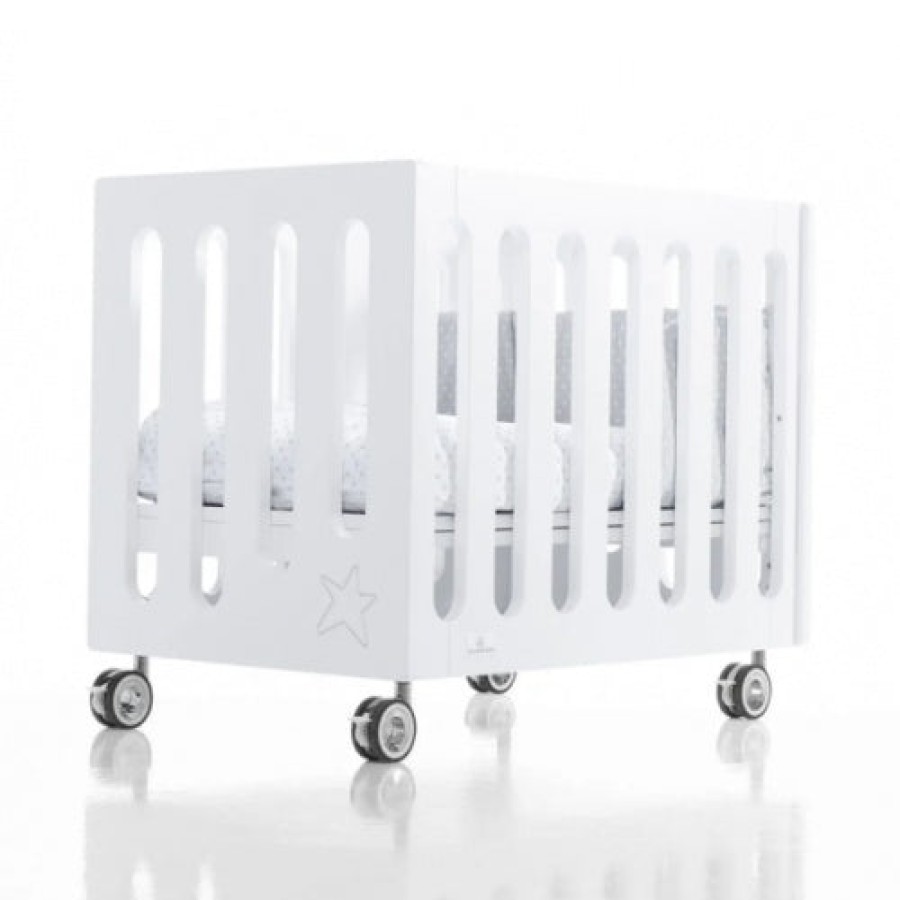 Kinderbetten Alondra | Inborn Crib (With Mattress And Textile For Free) · C1044 Blanco