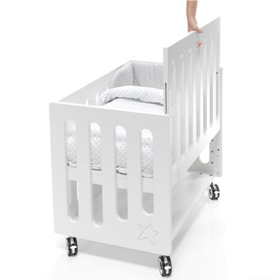 Kinderbetten Alondra | Inborn Crib (With Mattress And Textile For Free) · C1044 Blanco