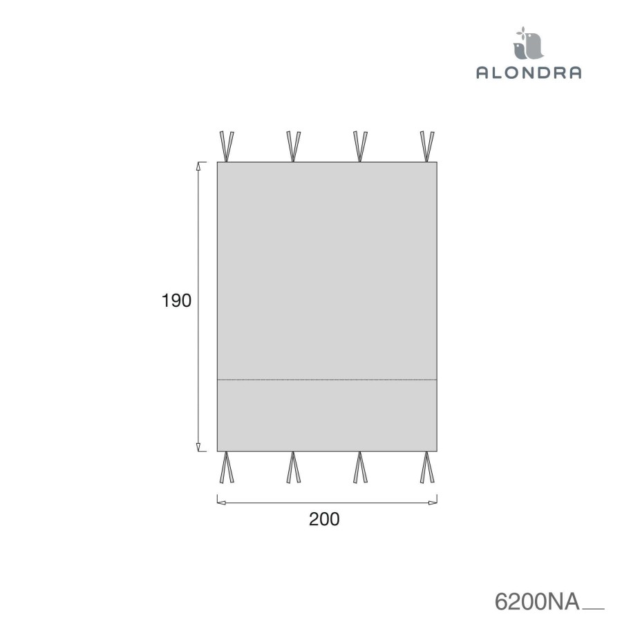 Montessori Alondra | Textile Canopy For Montessori Homy Xl Bed · 6200Na 128 Stone Grey