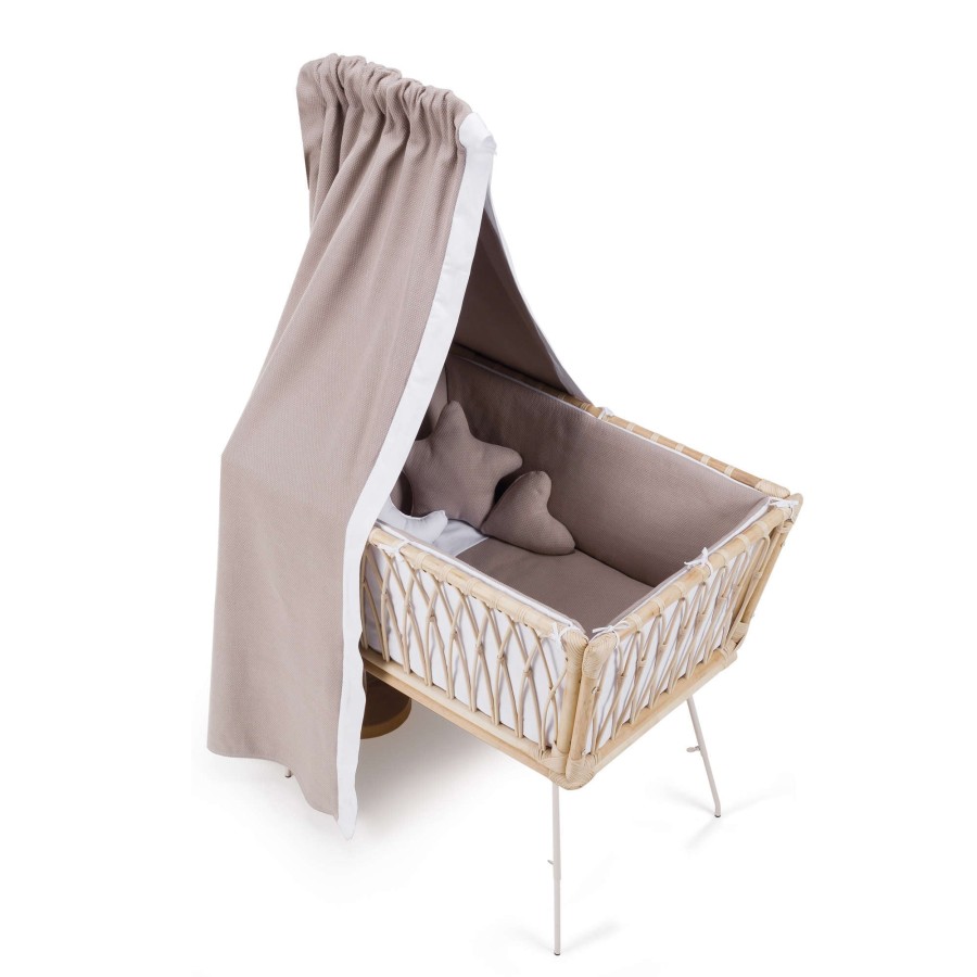 Kinderbetten Alondra | Canopy In Mint Fabric For Rattan Cot/Crib · 661 055 Mint