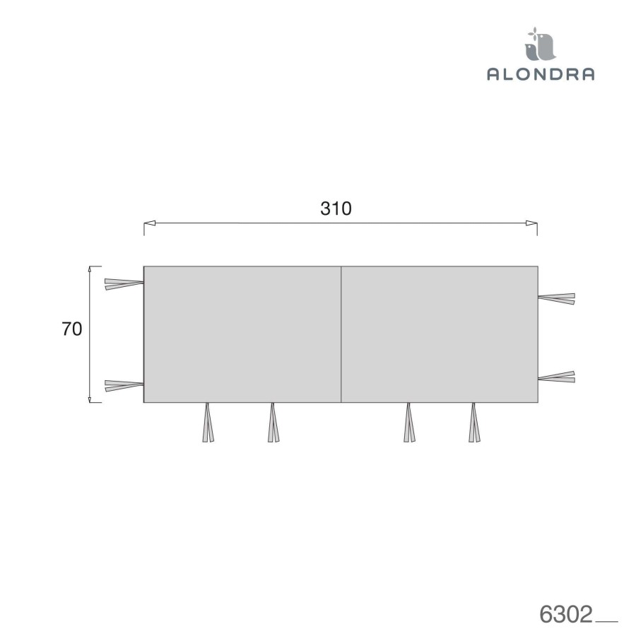 Montessori Alondra | Textile Canopy For Montessori Auna Cot C302 · 6302 055 Mint