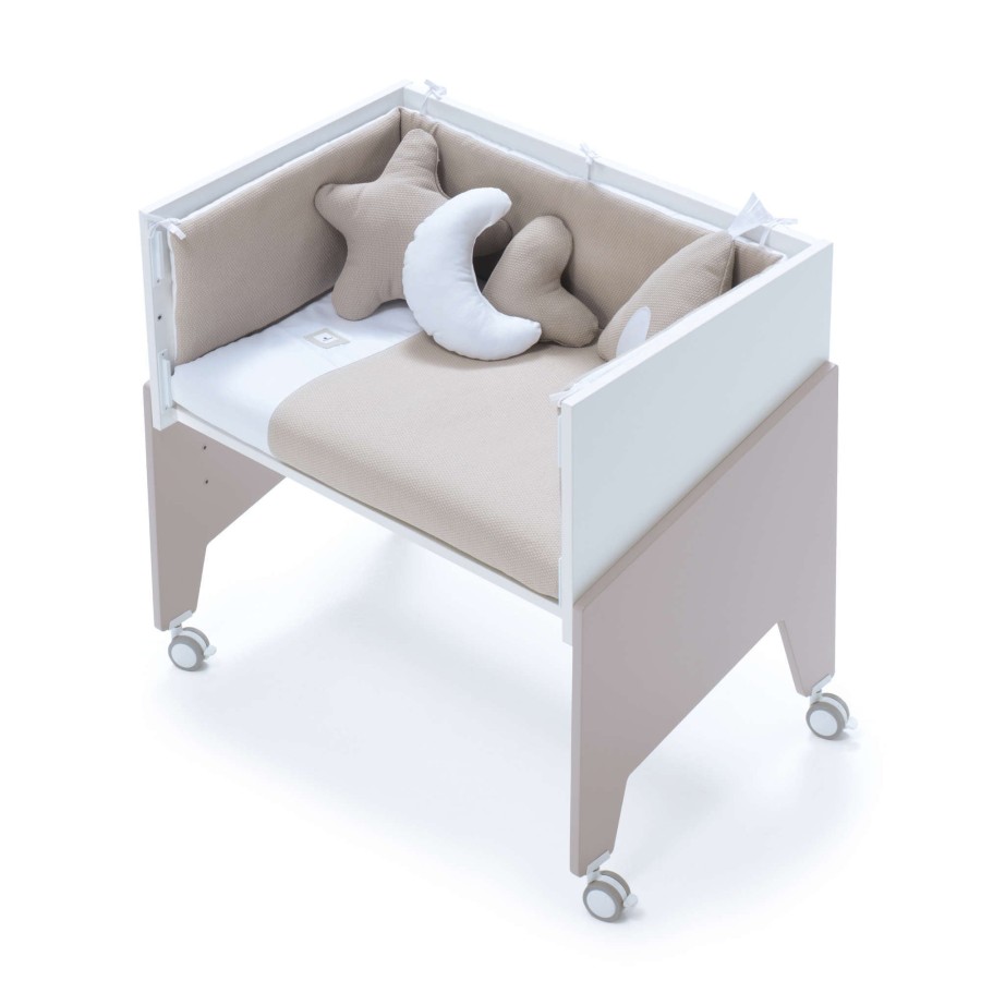 Kinderbetten Alondra | Beige Co-Sleeping Crib 50X80 Equo · C10-M7753