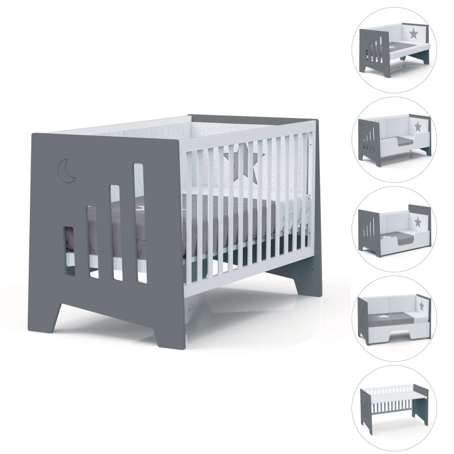 Beistellbetten Alondra | Co-Sleeping And Montessori Cot (6In1) Omni-Xl Marengo 70X140 · C191