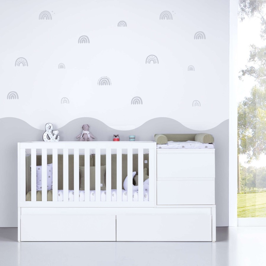 Verwandelbare Betten Alondra | Convertible Crib 70X140 Inside · K404-M1100