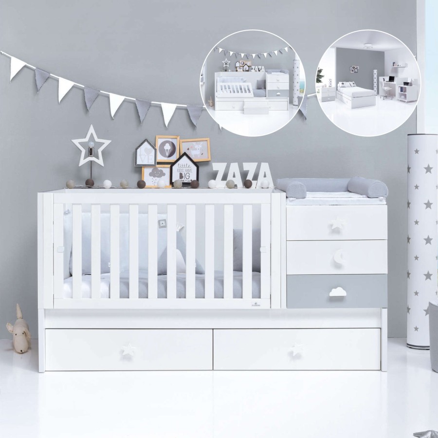 Verwandelbare Betten Alondra | Convertible Crib Sero Bubble · K554