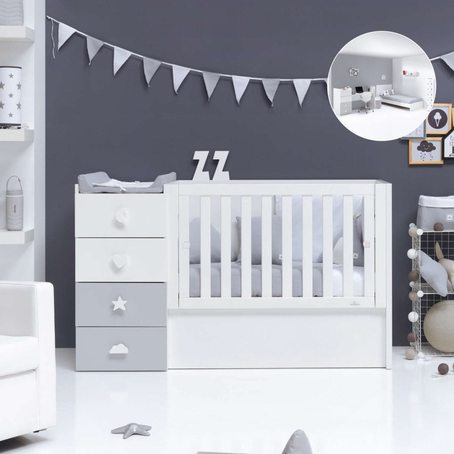 Verwandelbare Betten Alondra | Convertible Crib - Just Bubble · K374-M7778