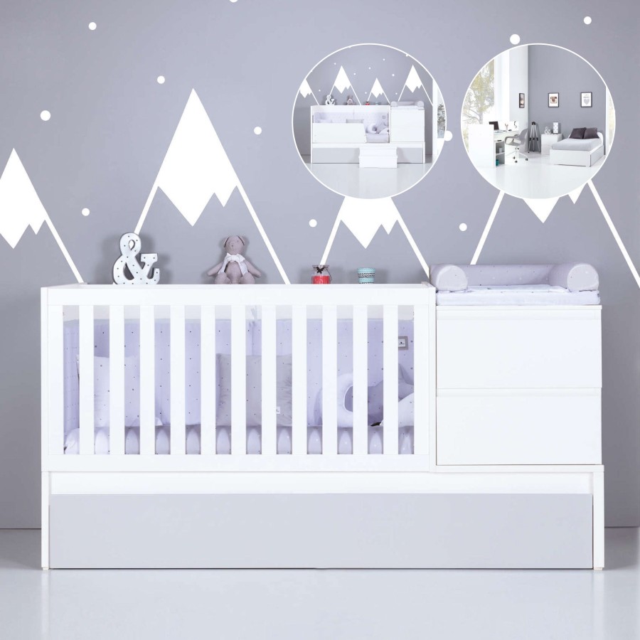 Verwandelbare Betten Alondra | Convertible Crib 70X140 Inside · K404-M1178