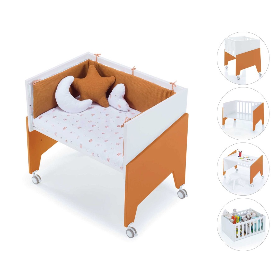 Kinderbetten Alondra | Terracotta Co-Sleeping Crib 50X80 Equo · C10-M7783