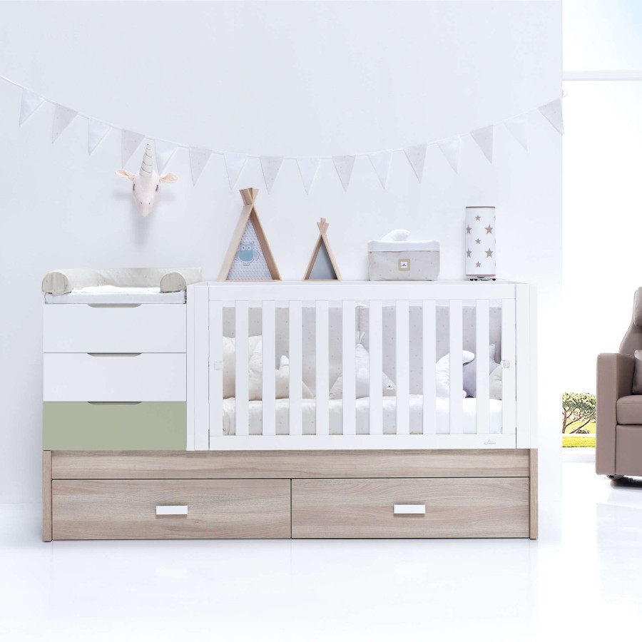 Verwandelbare Betten Alondra | Sero Loft Erba Convertible Crib 70X140Cm · K547