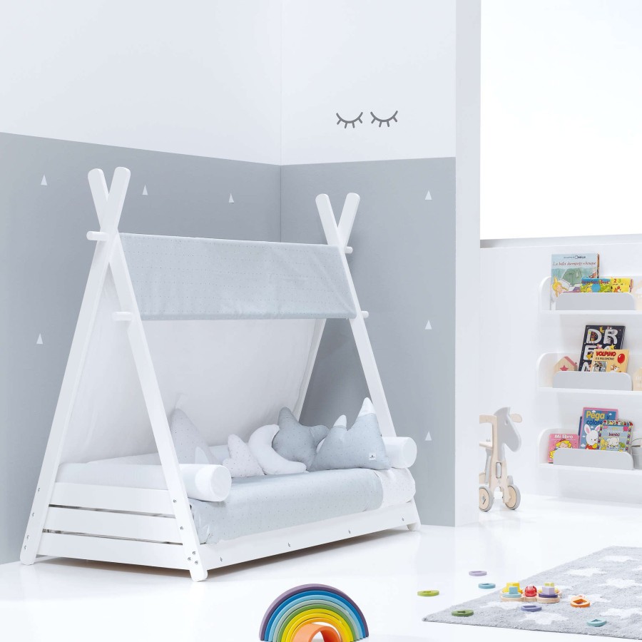 Montessori Alondra | Montessori Baby Bed 70X140Cm Homy Galaxy Mit Himmel