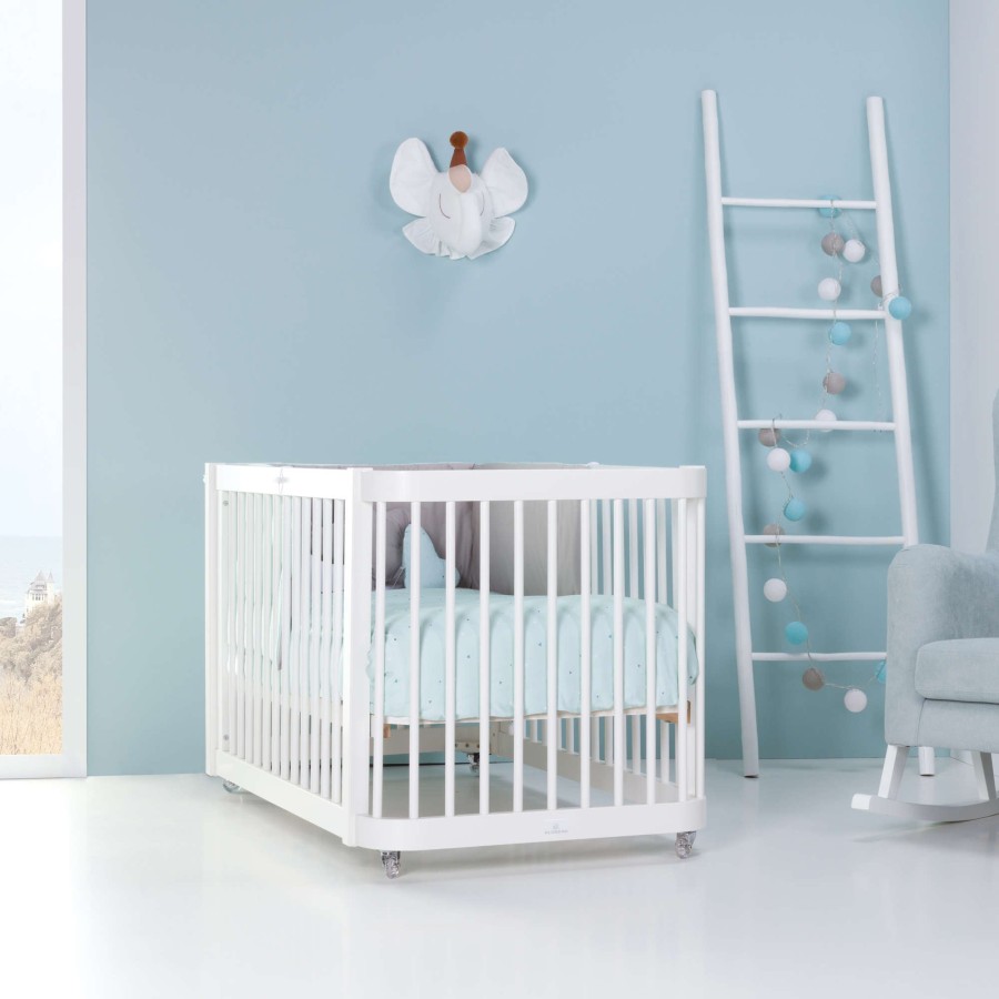 Kinderbetten Fur Kinder Alondra | Cot- Bed For Babies (3In1) Crea Due White 70X140 - C300