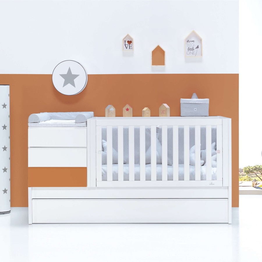 Verwandelbare Betten Alondra | Convertible Crib 70X140 Sero Kubo · K551