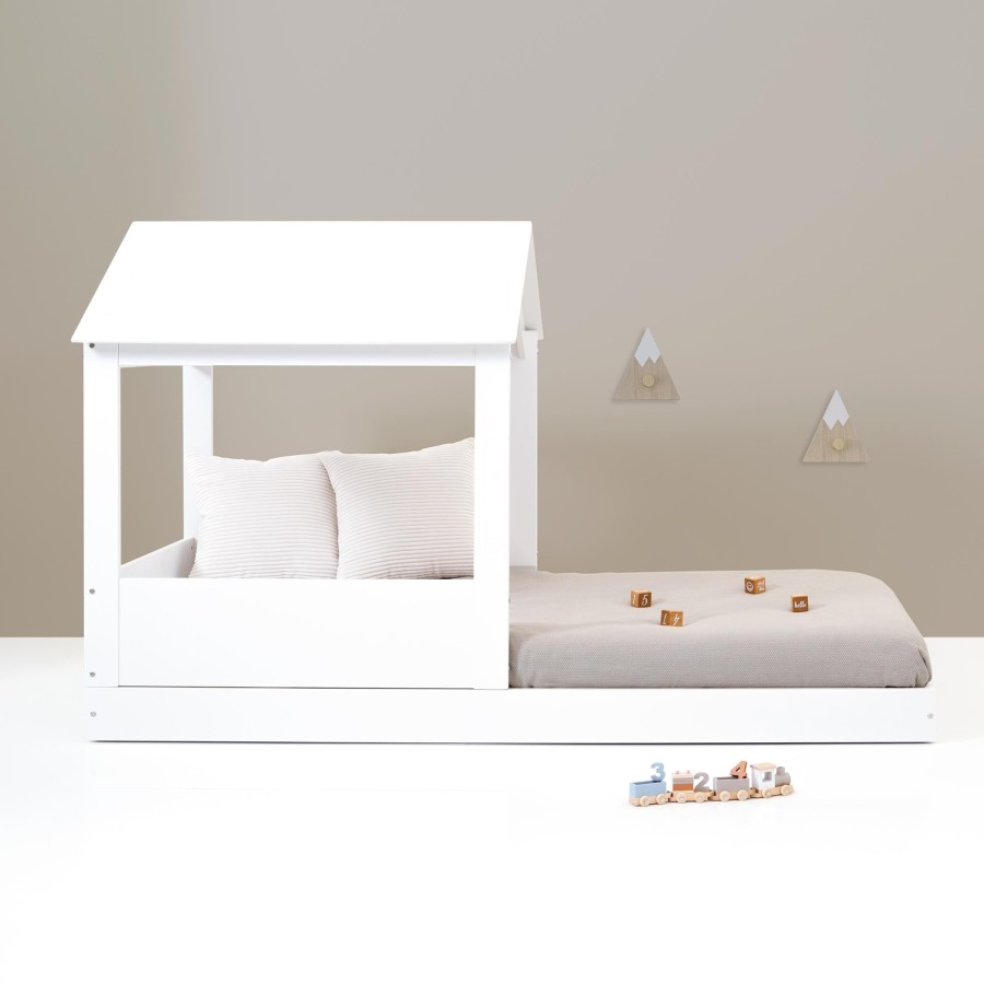 Montessori Alondra | Cama Infantil De 90X190 Cm Montessori Con Casita · Bianca Tre Qt664