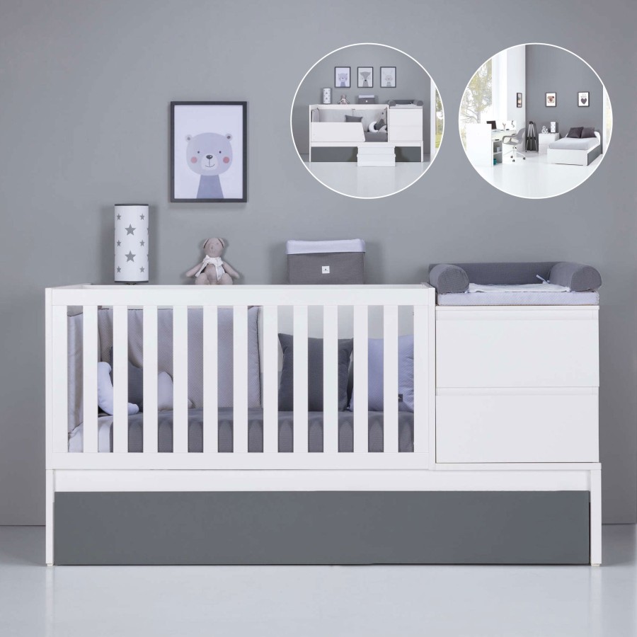 Verwandelbare Betten Alondra | Convertible Crib 70X140 Inside · K404-M1169