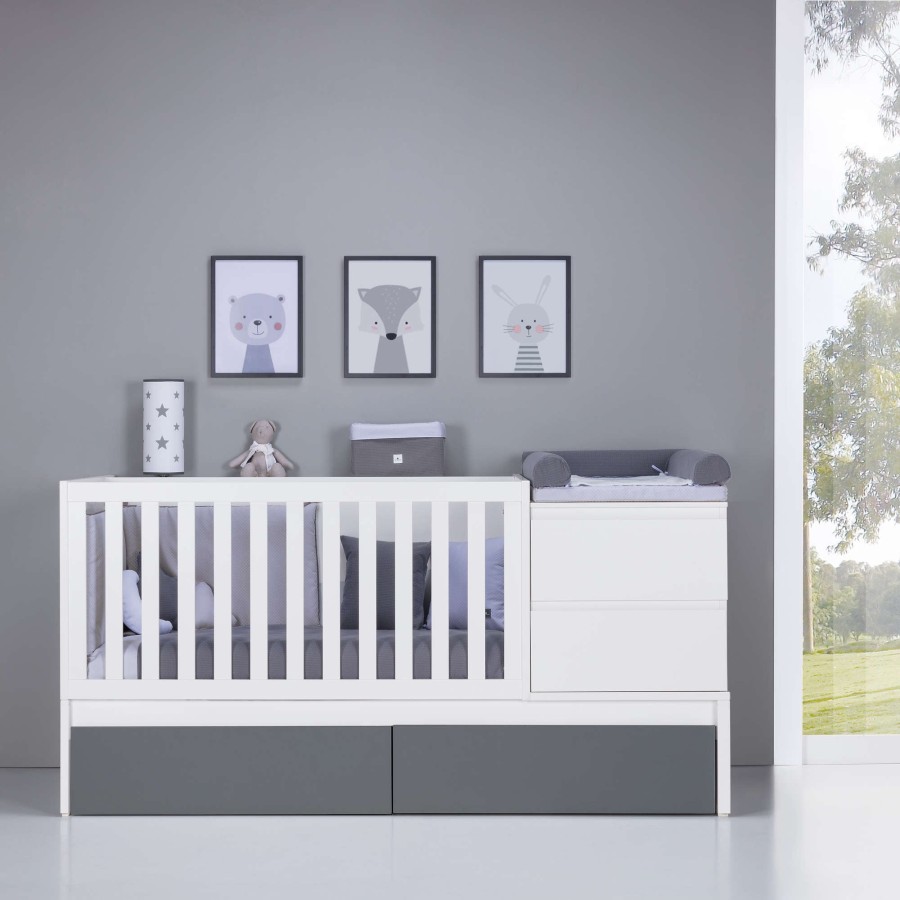 Verwandelbare Betten Alondra | Convertible Crib 70X140 Inside · K404-M1169