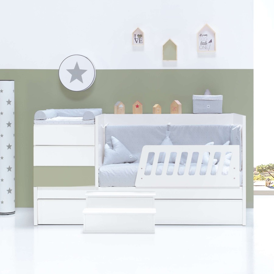 Verwandelbare Betten Alondra | Convertible Crib 70X140 Sero Kubo Erba · K551