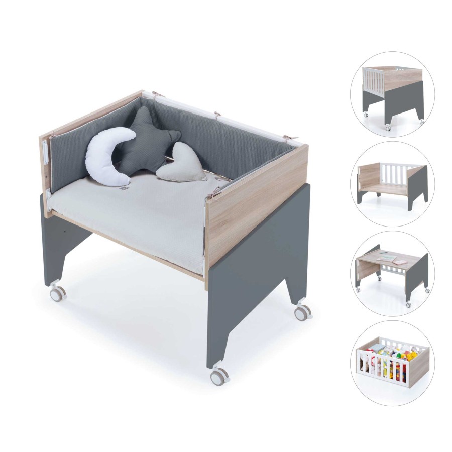 Kinderbetten Alondra | Wooden & Marengo Co-Sleeping Crib 50X80 Equo Life · C17-M9469