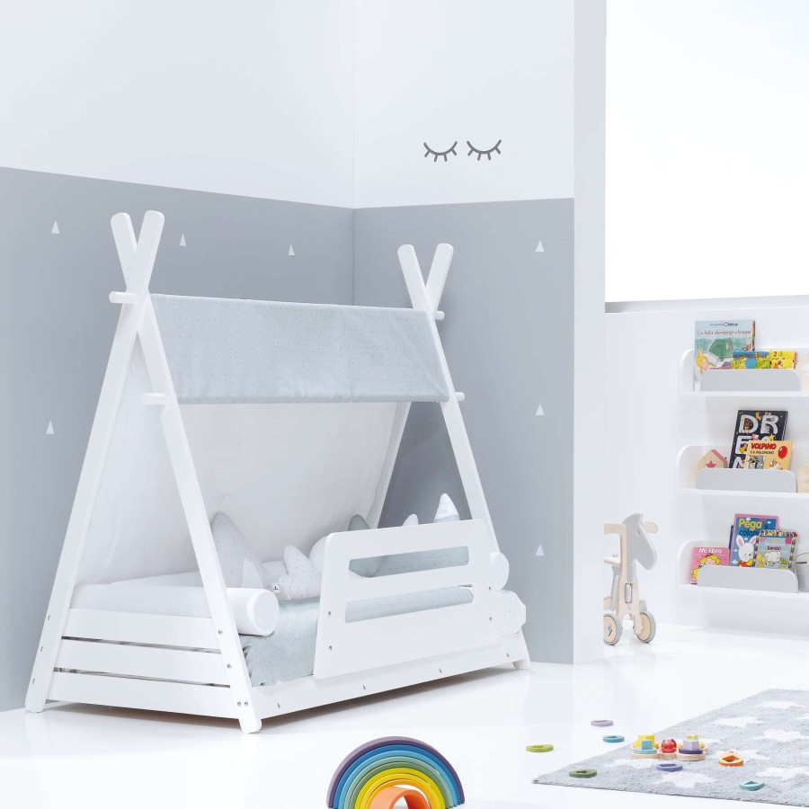 Montessori Alondra | Montessori Kids Bed Homy-Xl 90X200Cm - 114 Galaxy Mit Himmel