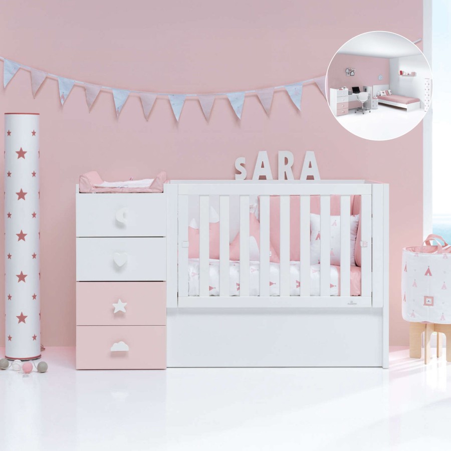 Verwandelbare Betten Alondra | Convertible Crib - Just Bubble · K374-M7742