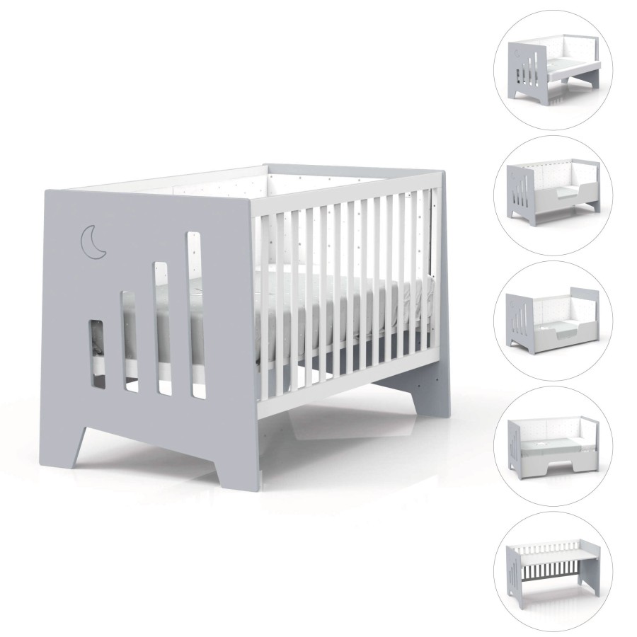 Beistellbetten Alondra | Co-Sleeping And Montessori Cot (6In1) Omni-Xl Grey 70X140 · C191