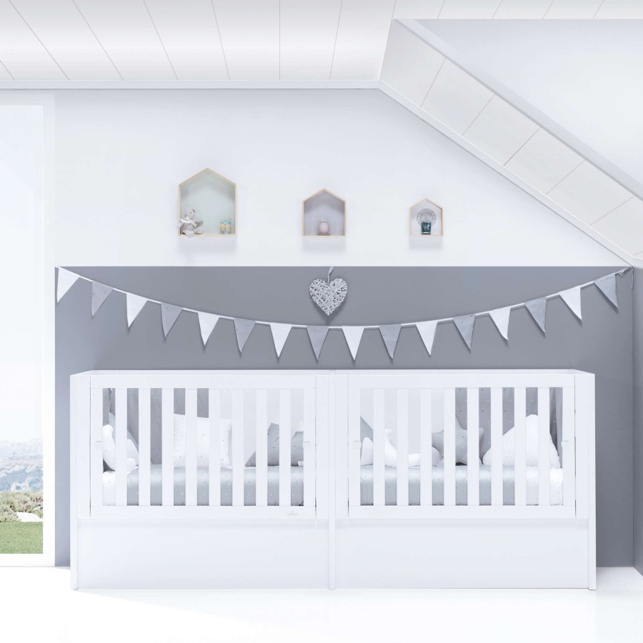 Kinderbetten Fur Kinder Alondra | Twin Convertible Crib Duplo · T1220-M7700