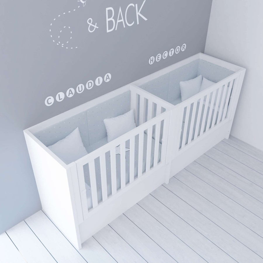 Kinderbetten Fur Kinder Alondra | Twin Convertible Crib Duplo · T1220-M7700