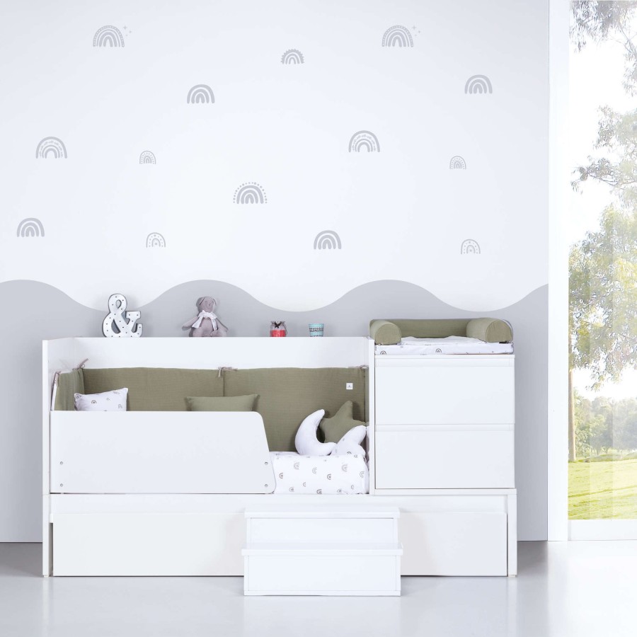 Verwandelbare Betten Alondra | Junior Safety Guard For Inside Convertible Crib · Jbj404 White