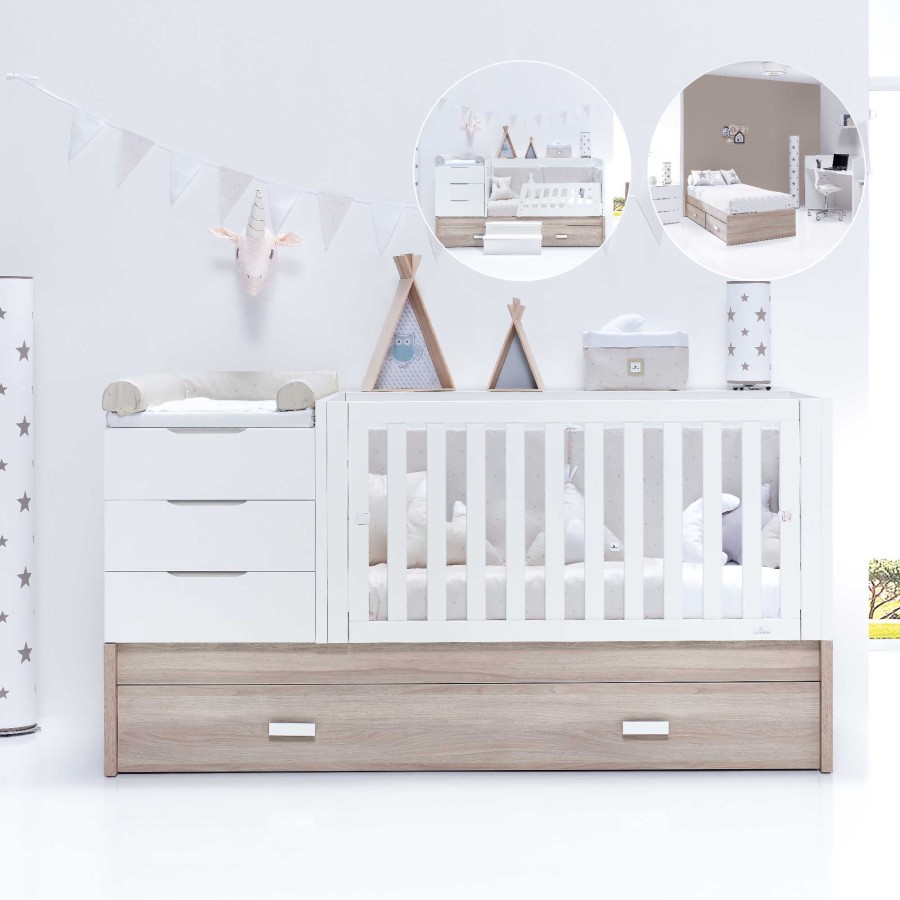 Verwandelbare Betten Alondra | Sero Loft Convertible Crib 70X140Cm · K547