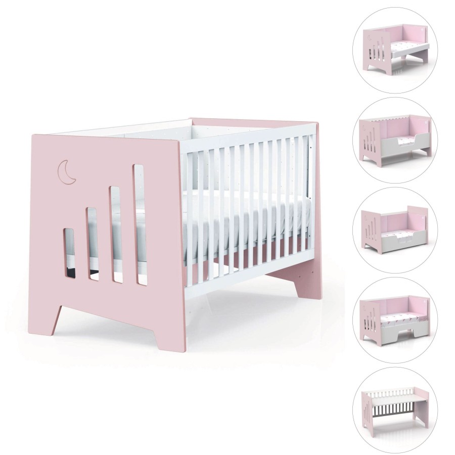 Beistellbetten Alondra | Co-Sleeping And Montessori Cot (6In1) Omni-Xl Pink 70X140 · C191