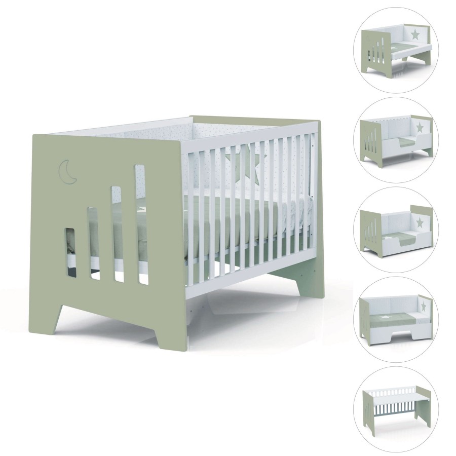 Beistellbetten Alondra | Co-Sleeping And Montessori Cot (6In1) Omni-Xl Erba 70X140 · C191