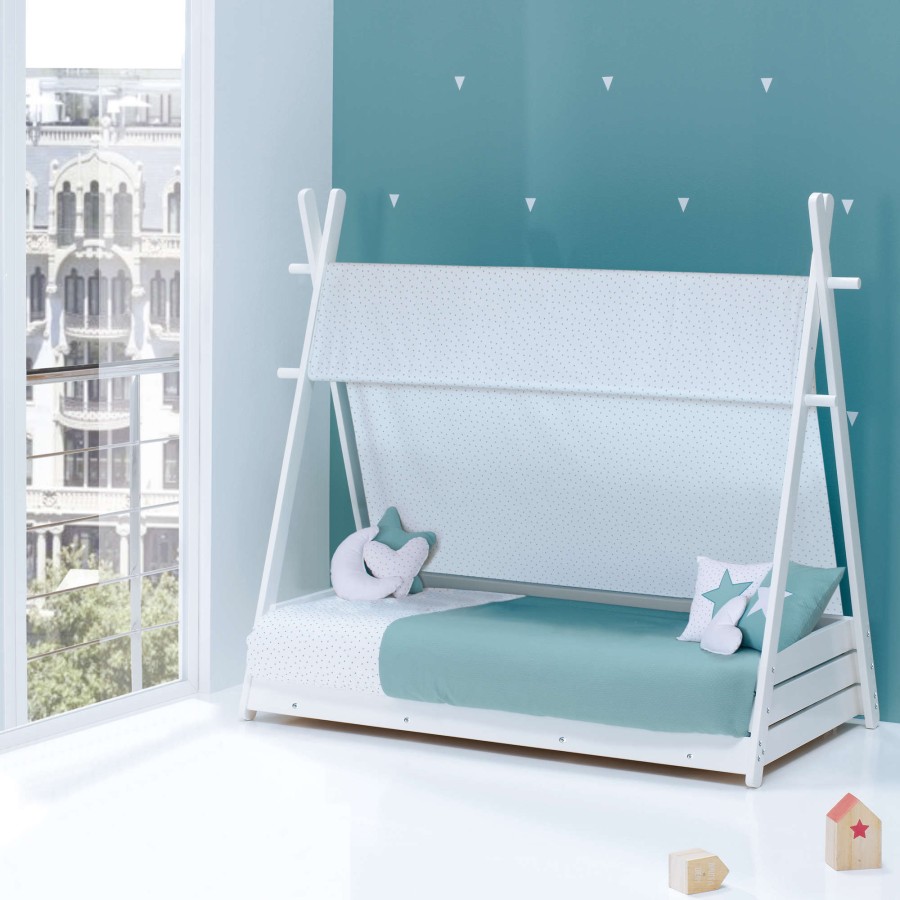 Montessori Alondra | Montessori Kids Bed Homy-Xl 90X200Cm - 181 Mare Mit Himmel