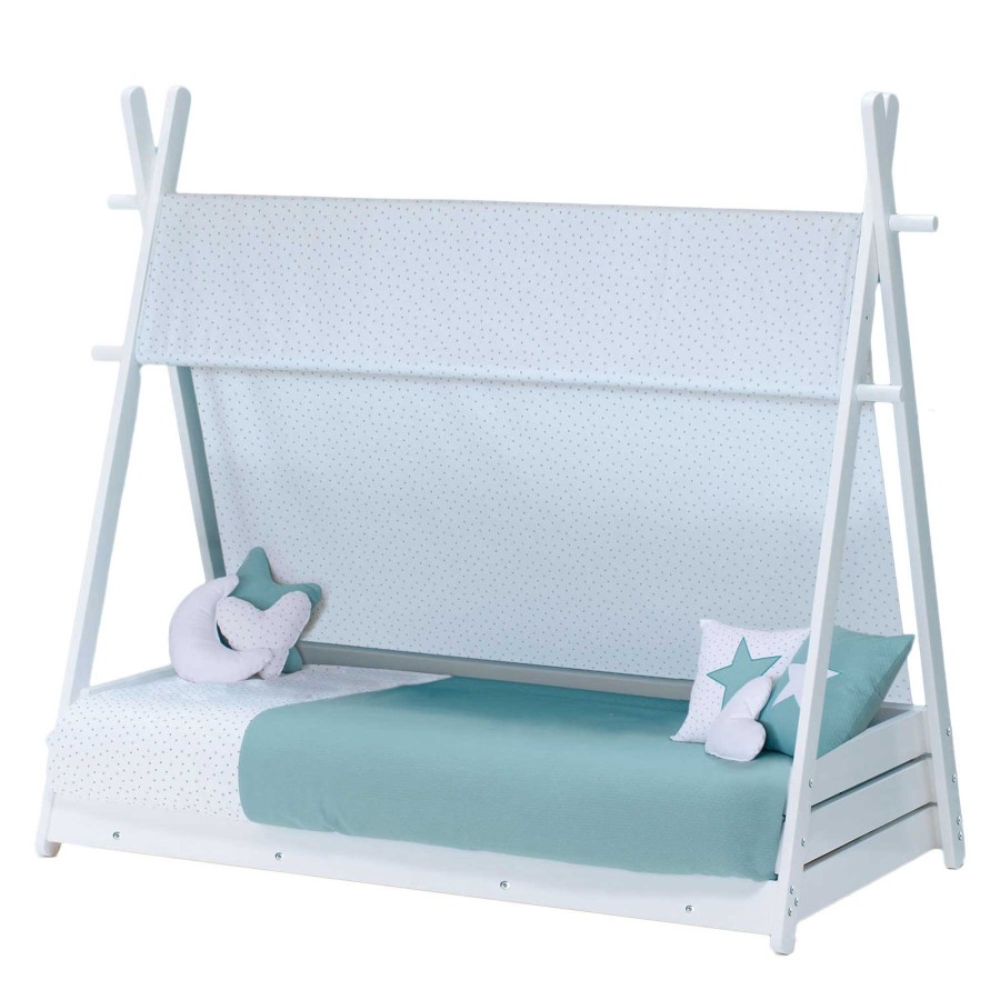 Montessori Alondra | Montessori Kids Bed Homy-Xl 90X200Cm - 181 Mare Mit Himmel