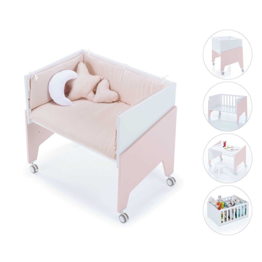 Kinderbetten Alondra | Pink Co-Sleeping Crib 50X80 Equo · C10-M7752