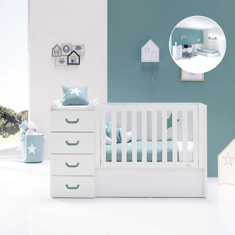 Verwandelbare Betten Alondra | Convertible Crib - Just Joy Mare · K379-M7781