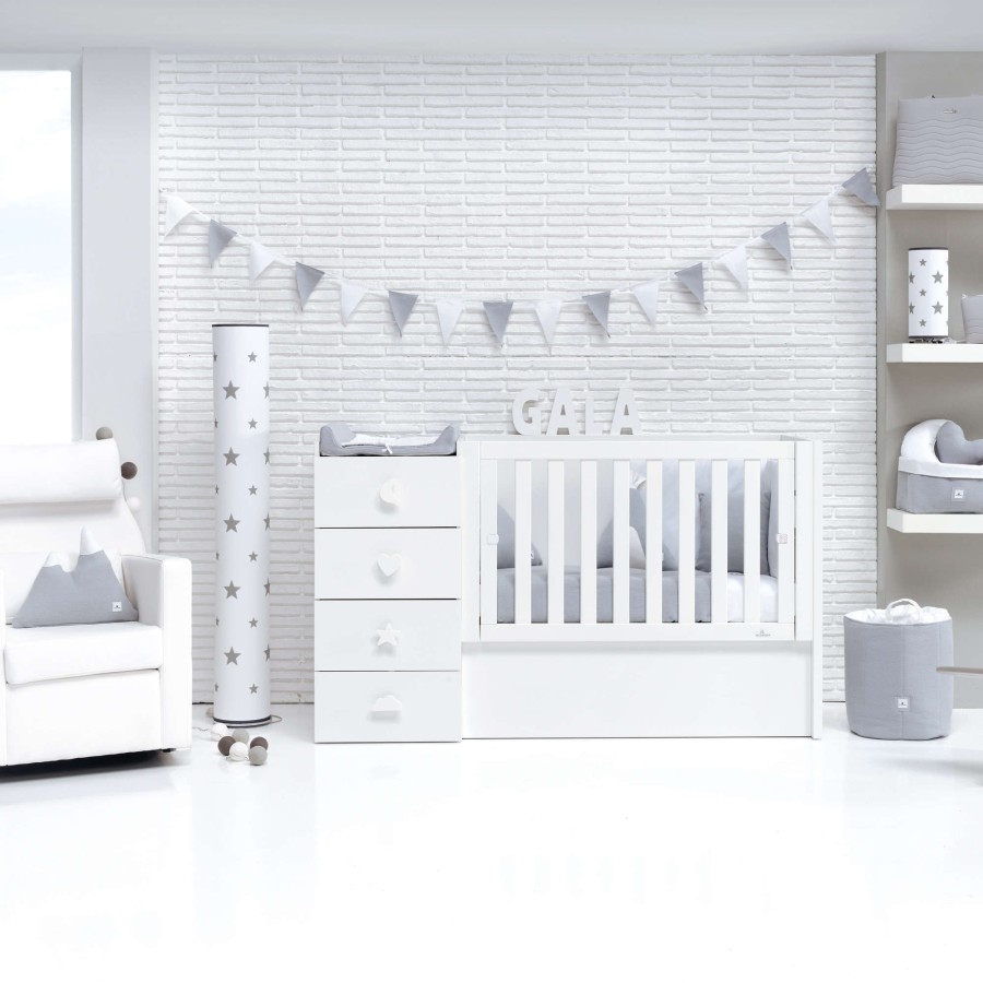 Verwandelbare Betten Alondra | Convertible Crib 60X120 Just Bubble · K374-M7700